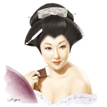 懐かしの銀幕スター 嵯峨美智子 リアル似顏絵日記